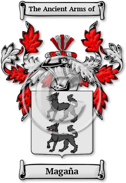 Magaña Family Crest Download (jpg) Legacy Series - 150 DPI
