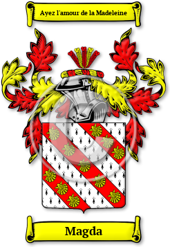 Magda Family Crest Download (jpg) Legacy Series - 150 DPI