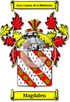 Magdalen Family Crest Download (jpg) Legacy Series - 150 DPI