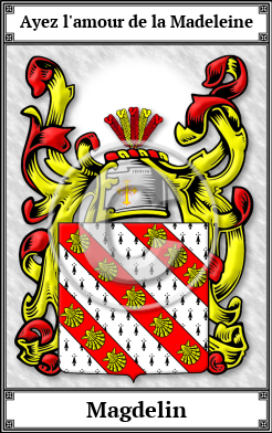 Magdelin Family Crest Download (JPG)  Book Plated - 150 DPI