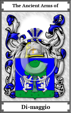 Di-maggio Family Crest Download (JPG)  Book Plated - 150 DPI