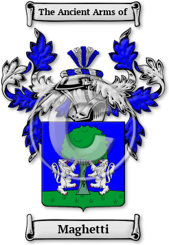 Maghetti Family Crest Download (JPG) Legacy Series - 600 DPI