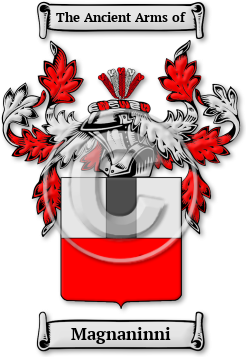 Magnaninni Family Crest Download (jpg) Legacy Series - 150 DPI