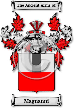 Magnanni Family Crest Download (jpg) Legacy Series - 150 DPI