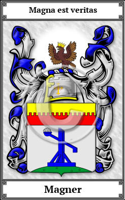 Magner Family Crest Download (JPG)  Book Plated - 150 DPI