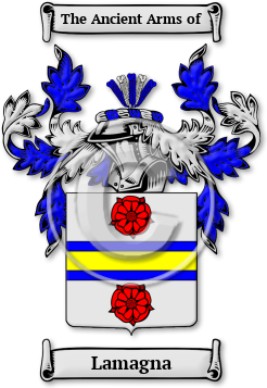 Lamagna Family Crest Download (jpg) Legacy Series - 150 DPI