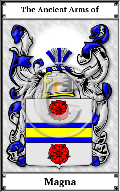 Magna Family Crest Download (JPG)  Book Plated - 150 DPI