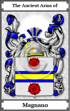 Magnano Family Crest Download (JPG) Book Plated - 600 DPI