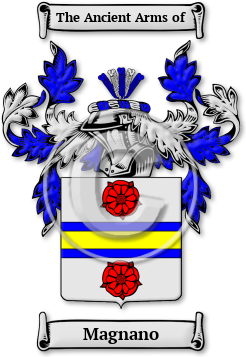 Magnano Family Crest Download (JPG) Legacy Series - 600 DPI
