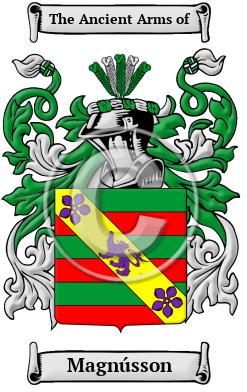 Magnússon Family Crest Download (JPG) Heritage Series - 300 DPI