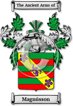 Magnússon Family Crest Download (JPG) Legacy Series - 600 DPI