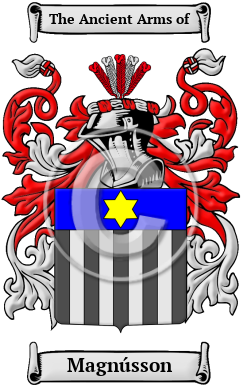 Magnússon Family Crest Download (JPG) Heritage Series - 300 DPI