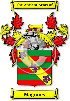 Magnues Family Crest Download (jpg) Legacy Series - 150 DPI