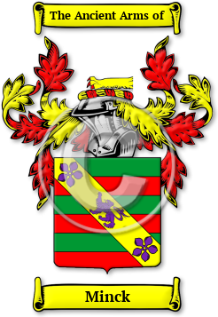 Minck Family Crest Download (jpg) Legacy Series - 150 DPI