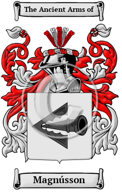 Magnússon Family Crest Download (JPG) Heritage Series - 300 DPI