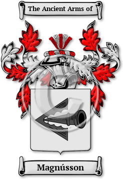 Magnússon Family Crest Download (JPG) Legacy Series - 600 DPI