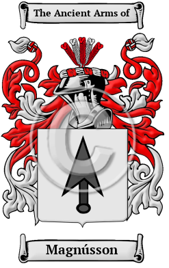 Magnússon Family Crest/Coat of Arms