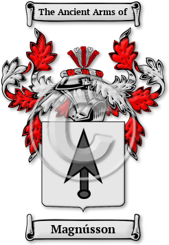 Magnússon Family Crest Download (JPG) Legacy Series - 600 DPI