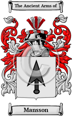 Mansson Family Crest Download (JPG) Heritage Series - 600 DPI