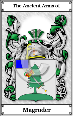 Magruder Family Crest Download (JPG)  Book Plated - 150 DPI