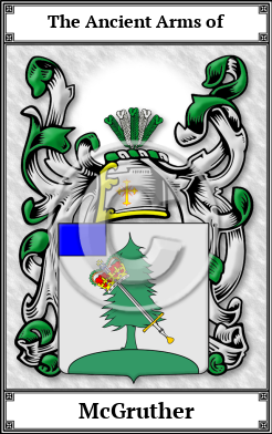 McGruther Family Crest Download (JPG)  Book Plated - 150 DPI