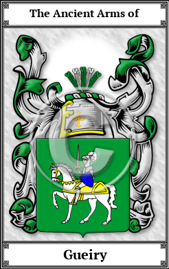 Gueiry Family Crest Download (JPG) Book Plated - 600 DPI