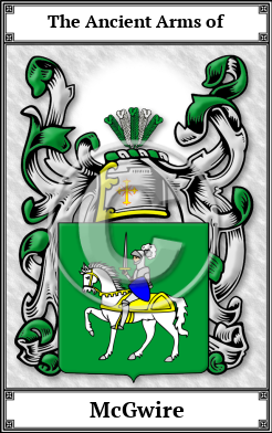 McGwire Family Crest Download (JPG)  Book Plated - 150 DPI