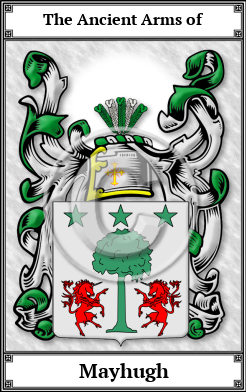 Mayhugh Family Crest Download (JPG)  Book Plated - 150 DPI
