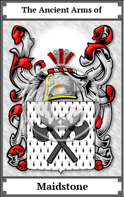 Maidstone Family Crest Download (JPG) Book Plated - 600 DPI