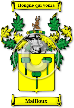 Mailloux Family Crest Download (JPG) Legacy Series - 600 DPI