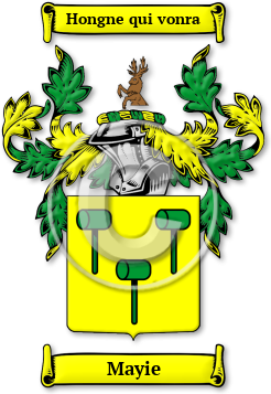 Mayie Family Crest Download (jpg) Legacy Series - 150 DPI