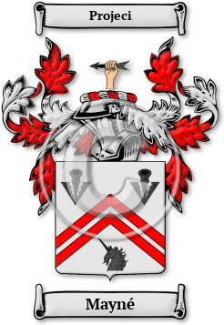 Mayné Family Crest Download (jpg) Legacy Series - 150 DPI