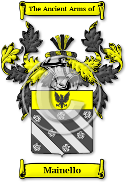 Mainello Family Crest Download (jpg) Legacy Series - 150 DPI
