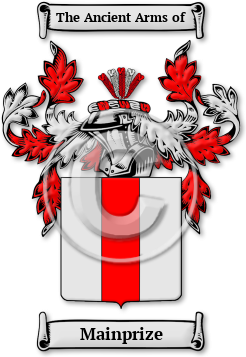 Mainprize Family Crest Download (jpg) Legacy Series - 150 DPI