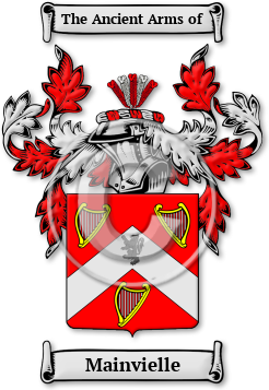 Mainvielle Family Crest Download (jpg) Legacy Series - 150 DPI