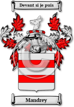 Mandrey Family Crest Download (jpg) Legacy Series - 150 DPI