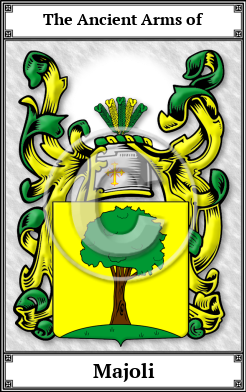 Majoli Family Crest Download (JPG)  Book Plated - 150 DPI