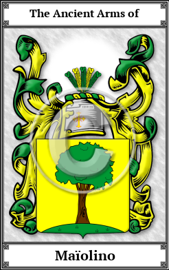 Maïolino Family Crest Download (JPG)  Book Plated - 150 DPI