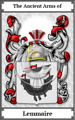 Lemmaire Family Crest Download (JPG) Book Plated - 600 DPI