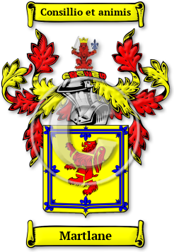 Martlane Family Crest Download (jpg) Legacy Series - 150 DPI