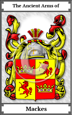 Mackes Family Crest Download (JPG) Book Plated - 600 DPI