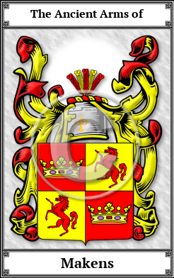 Makens Family Crest Download (JPG)  Book Plated - 150 DPI