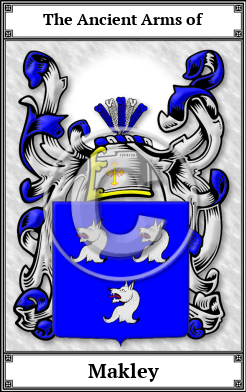 Makley Family Crest Download (JPG)  Book Plated - 150 DPI