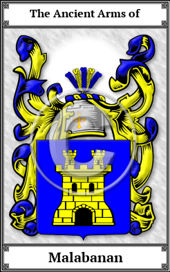 Malabanan Family Crest Download (JPG)  Book Plated - 150 DPI