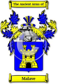 Malave Family Crest Download (jpg) Legacy Series - 150 DPI