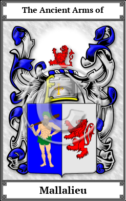 Mallalieu Family Crest Download (JPG) Book Plated - 600 DPI