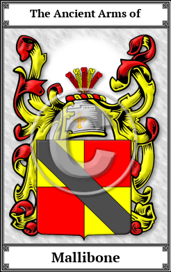 Mallibone Family Crest Download (JPG)  Book Plated - 150 DPI