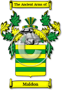 Maldon Family Crest Download (jpg) Legacy Series - 150 DPI