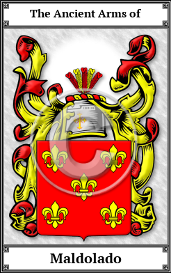 Maldolado Family Crest Download (JPG)  Book Plated - 150 DPI
