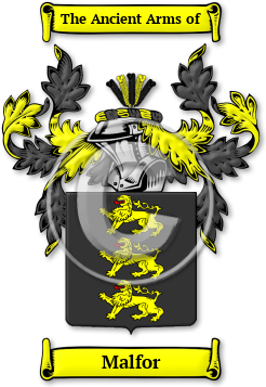 Malfor Family Crest Download (jpg) Legacy Series - 150 DPI